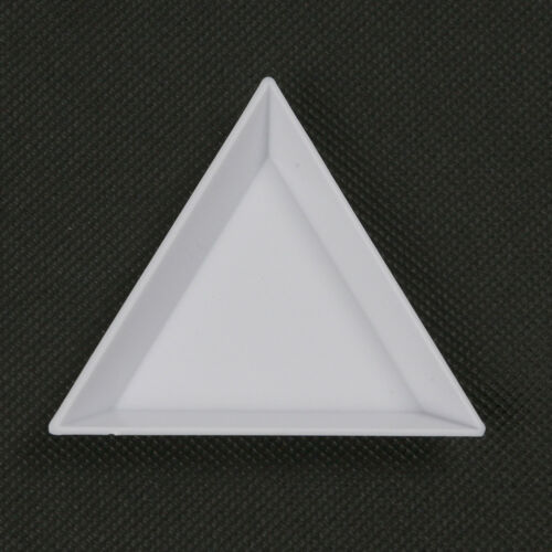 10pcs Plastic Triangular Bead Sorting Trays Counting Dish Storage Display Plate