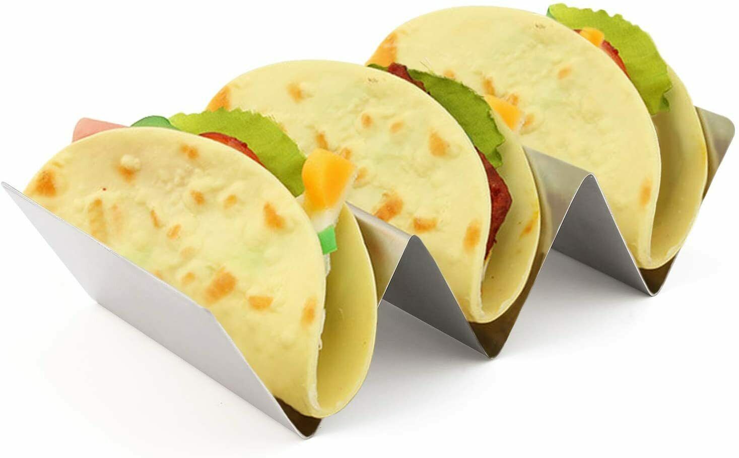 Food Grade Stainless Steel Taco Holder Stand Taco Truck Tray Style Oven Safe