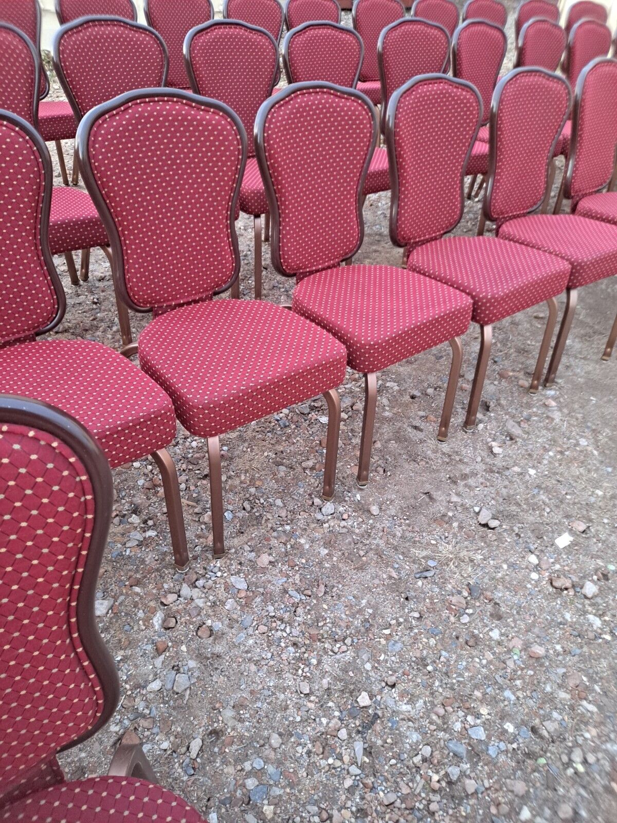 Near Prestine Condition Gasser Stackable Banquet Chairs