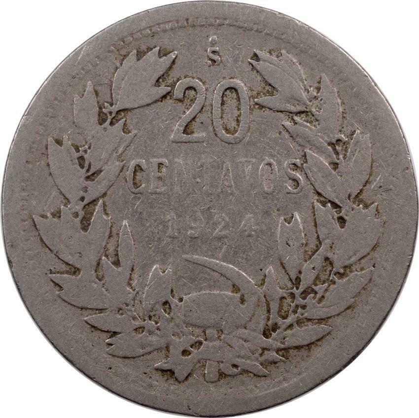 CHILE - 20 CENTAVOS - 1924