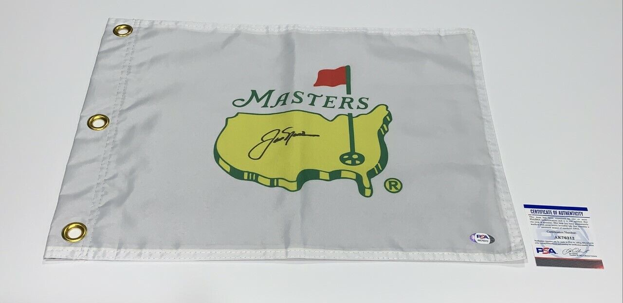 Jack Nicklaus Signed Undated Masters Pin Flag Golden Bear Proof 2 Psa Coa