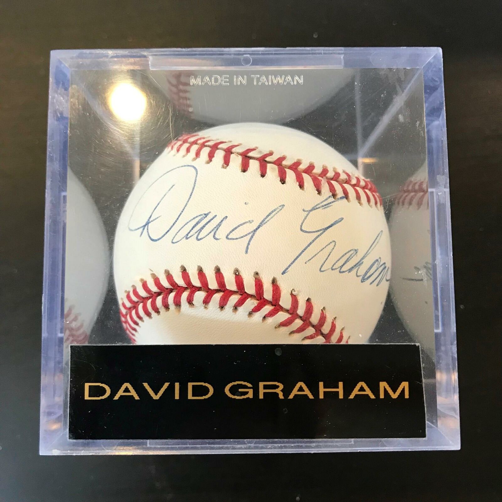 David Graham Signed Autographed Official Major League Baseball PGA Golf