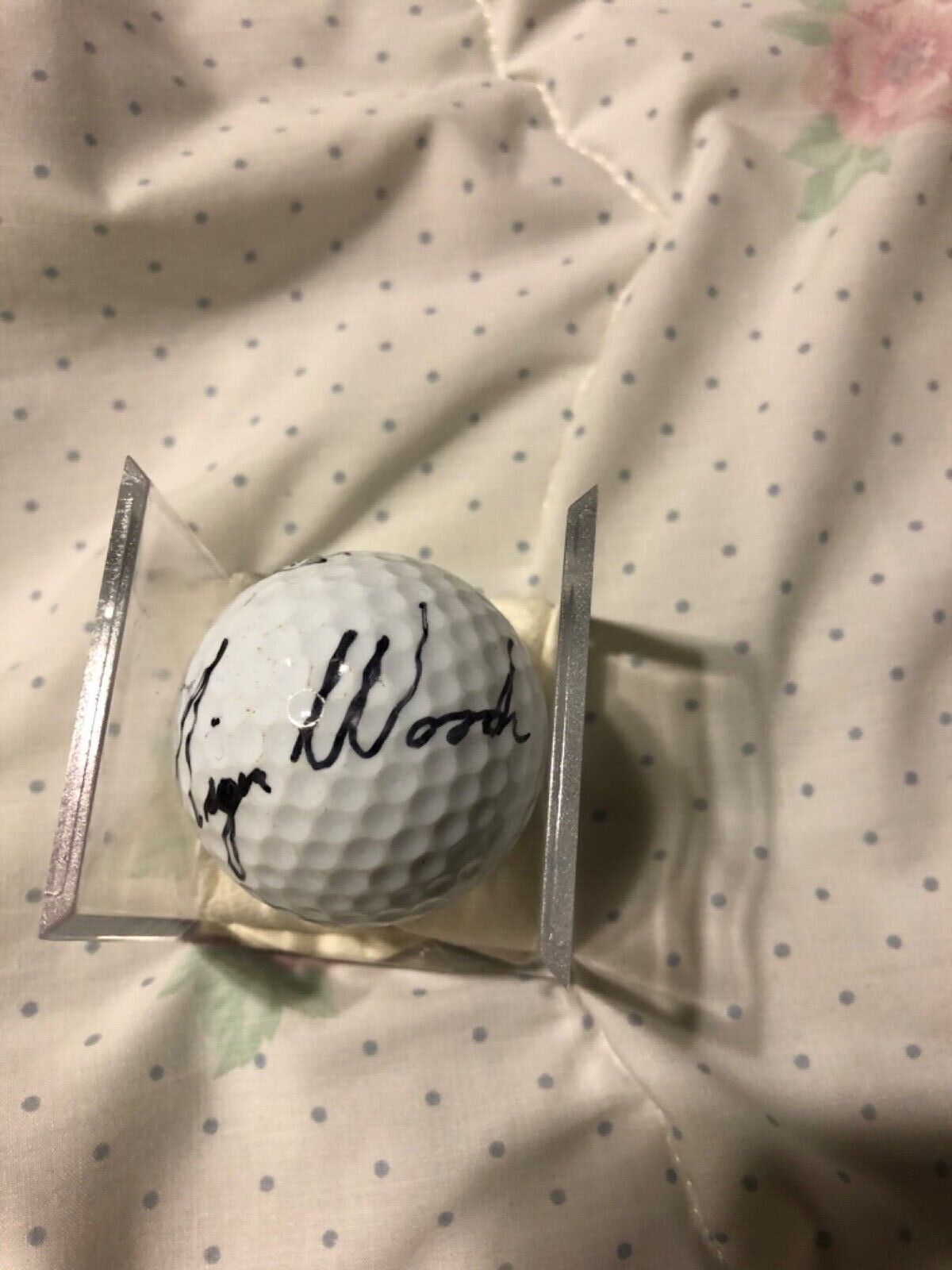 Rare Tiger Woods early signed golf ball with Letter of Prov.