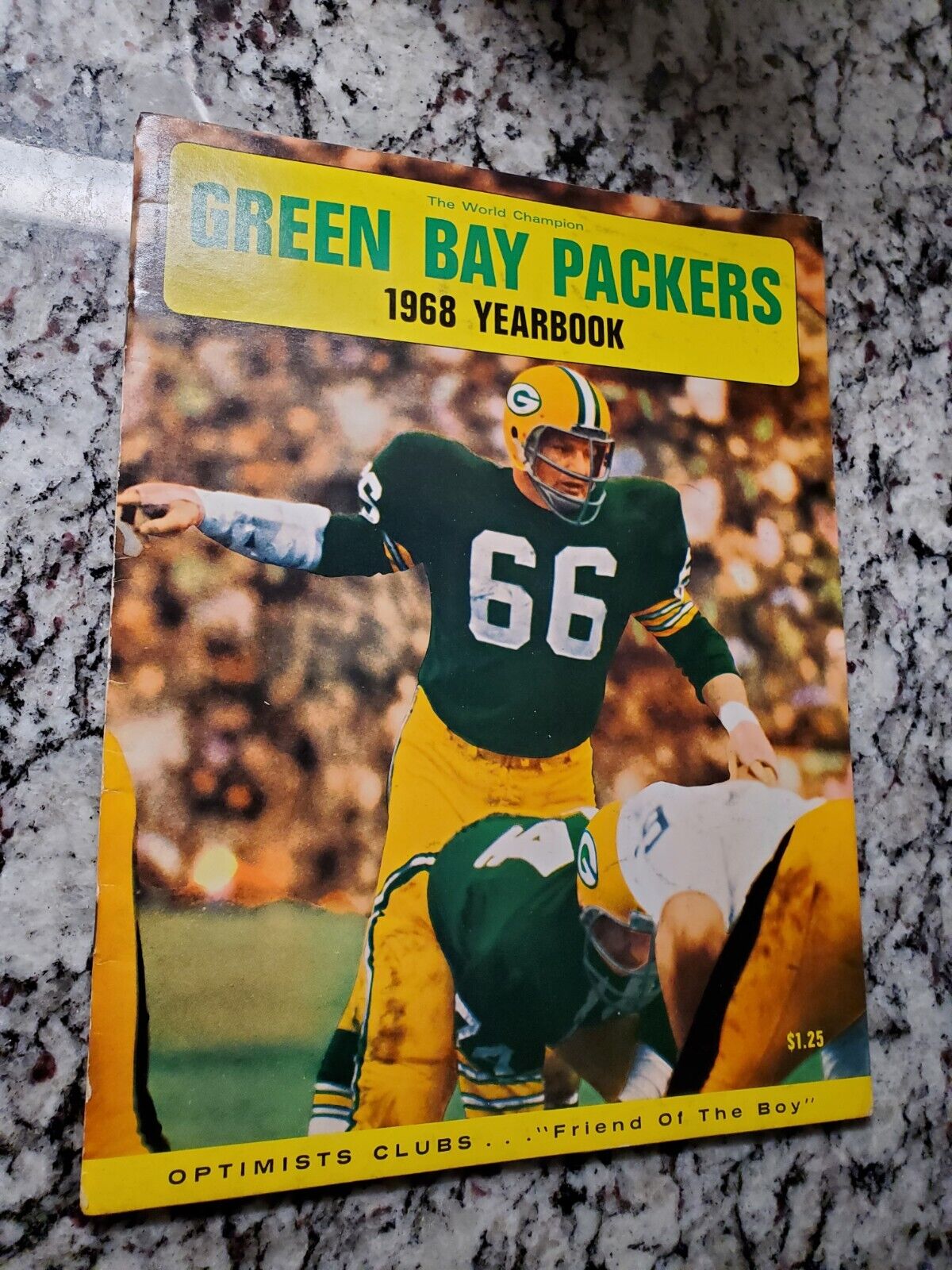 Green Bay Packers 1968 YEARBOOK NFL Go Pack Go Collectable Magazine RARE SWEET
