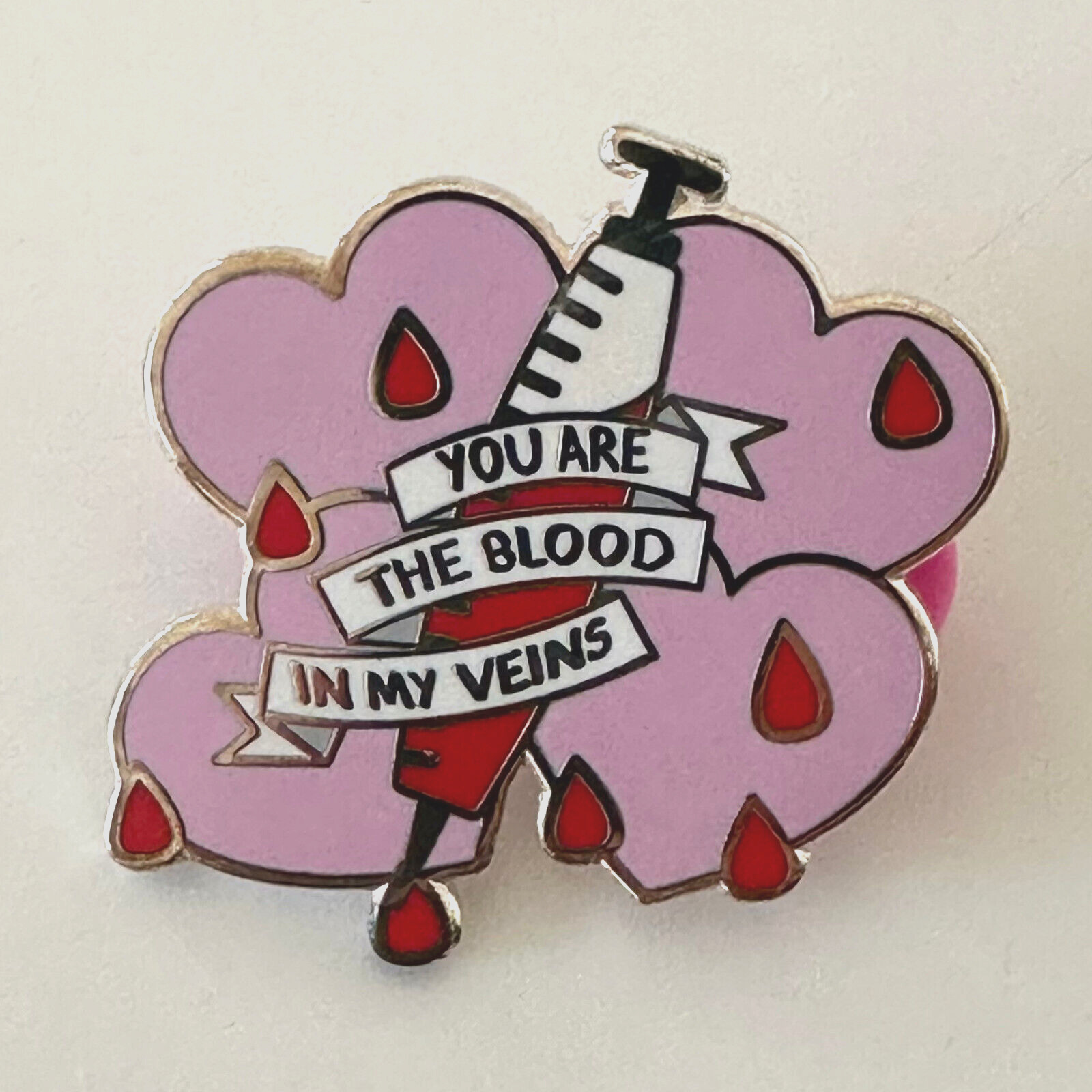 Brand New “you Are The Blood In My Veins” Enamel Pin Emo Deja Entendu 1.5” Band