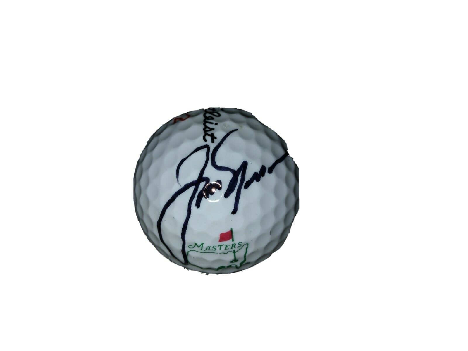 Jack Nicklaus Pga Super Star Autographed Masters Golf Ball Authentic