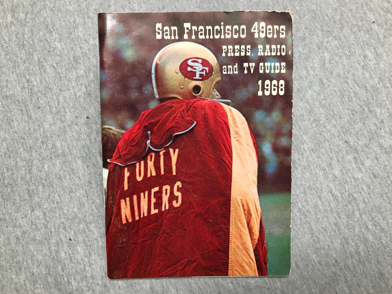 Vintage 1968 San Francisco 49ers Press, Radio and TV Guide, NFL Football