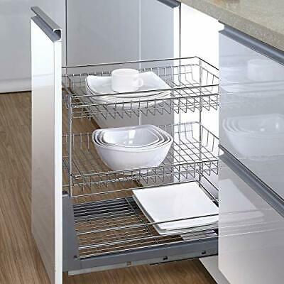 Kitchen Hardware Collection 13.6" Pull Out Cabinet Organizer 2 Tier Spice Rack