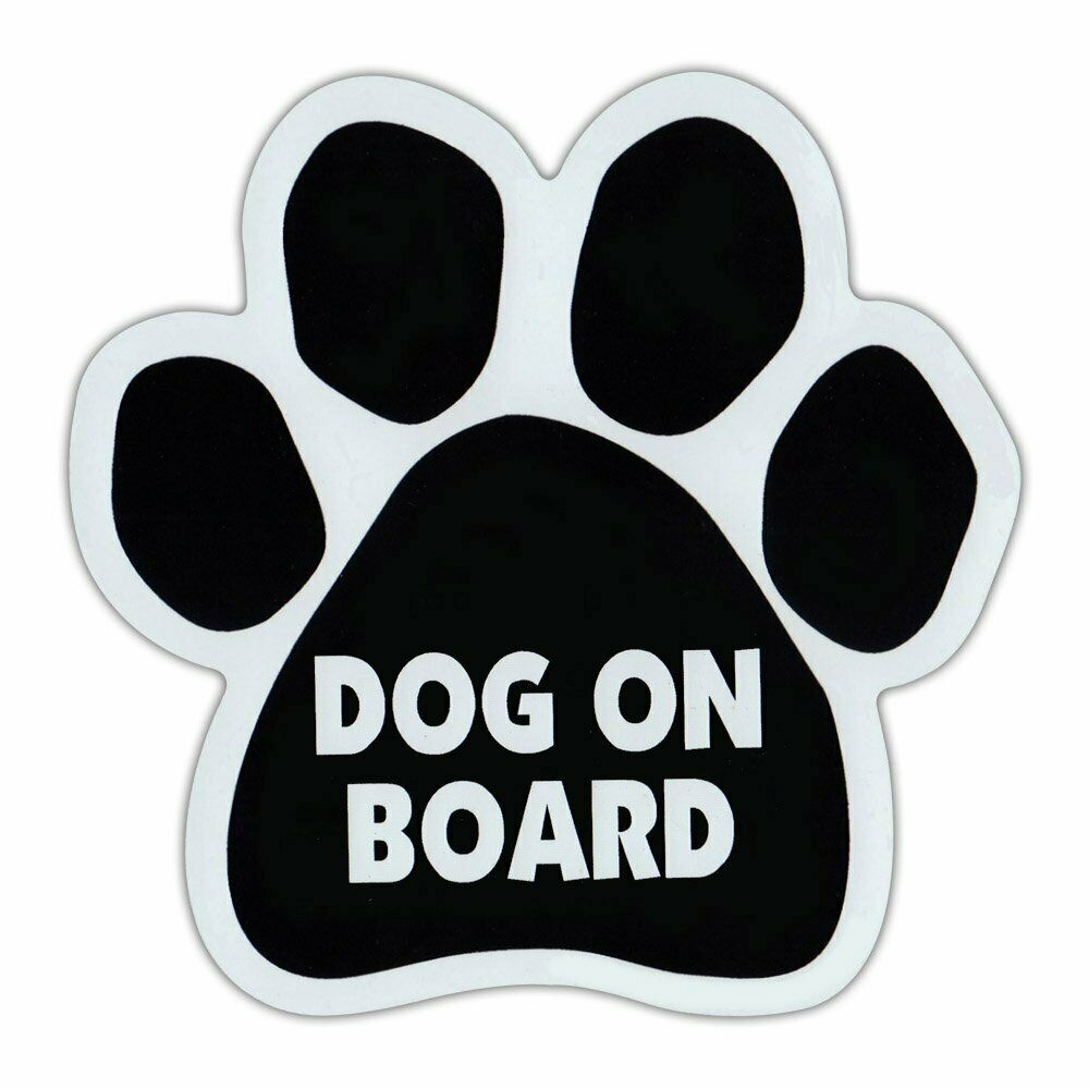 Magnet, Dog Paw, Dog On Board, 5.5
