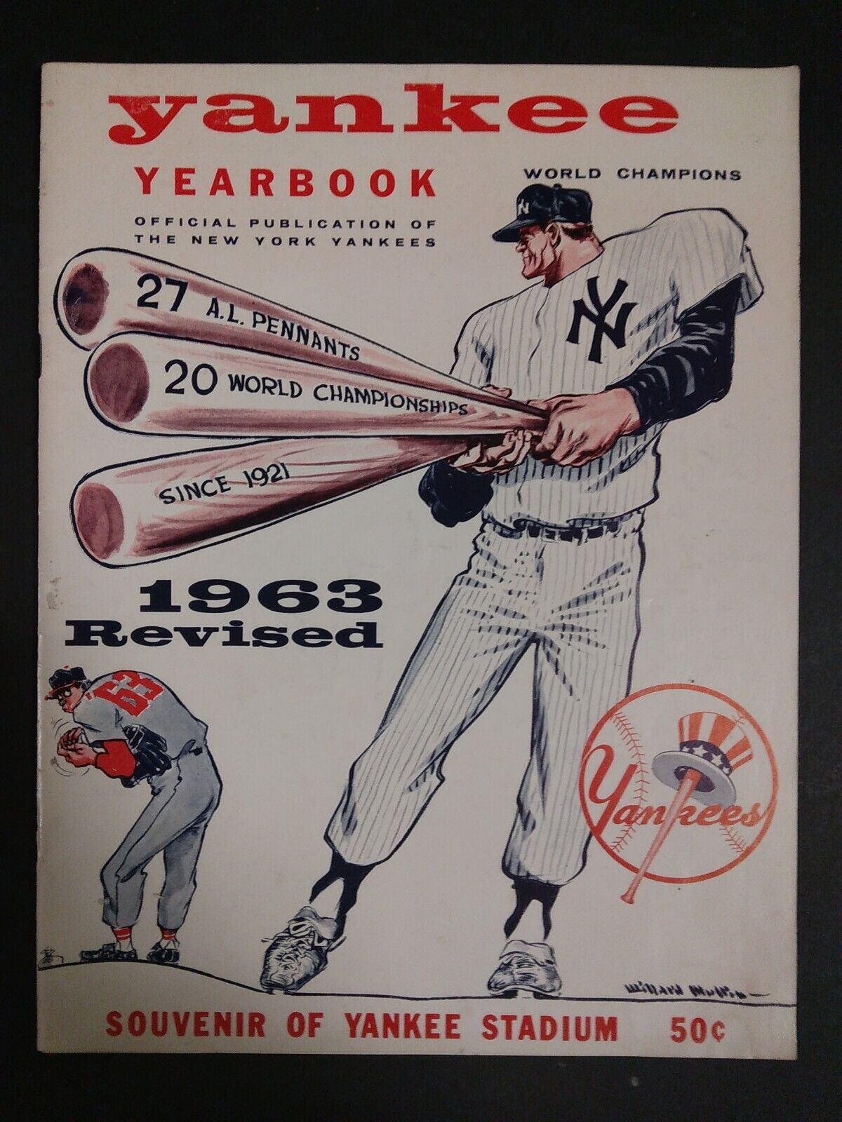 Vintage New York Yankees Yearbook 1963 World Champions Revised