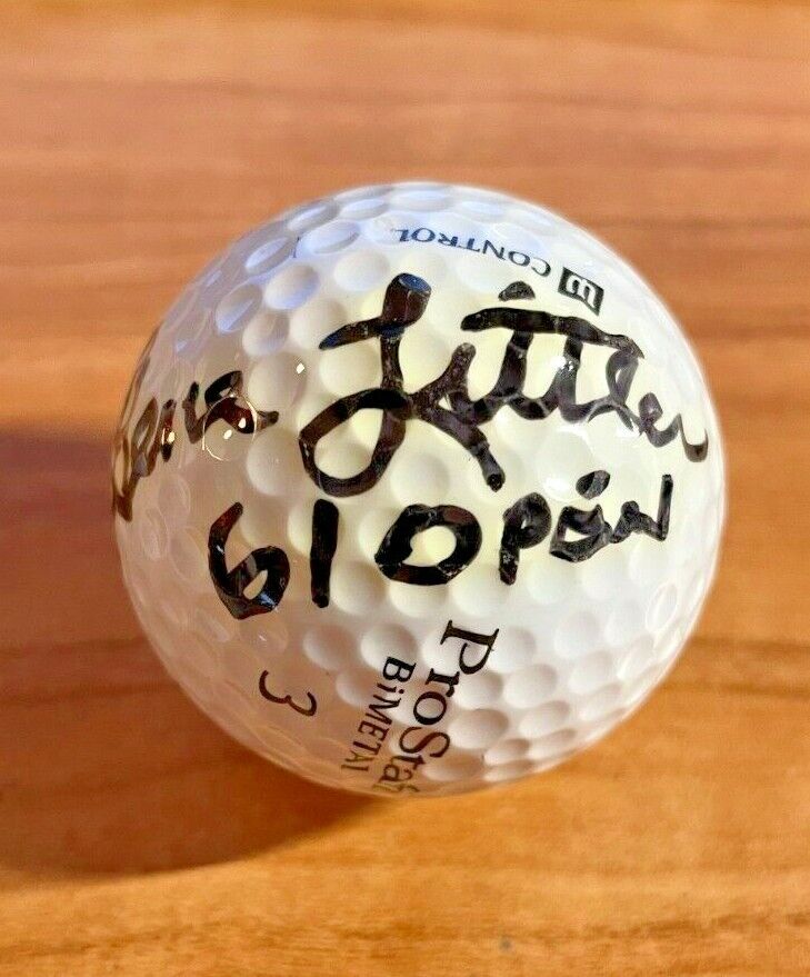 GENE LITTLER SIGNED GOLF BALL W/61 U.S.OPEN IN PERSON AUTOGRAPH PGA W/COA
