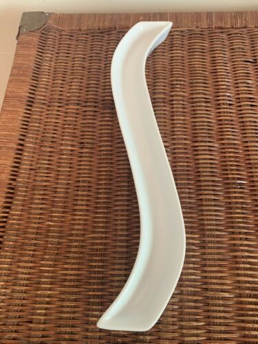 Crate & Barrel “S” White Curved 15