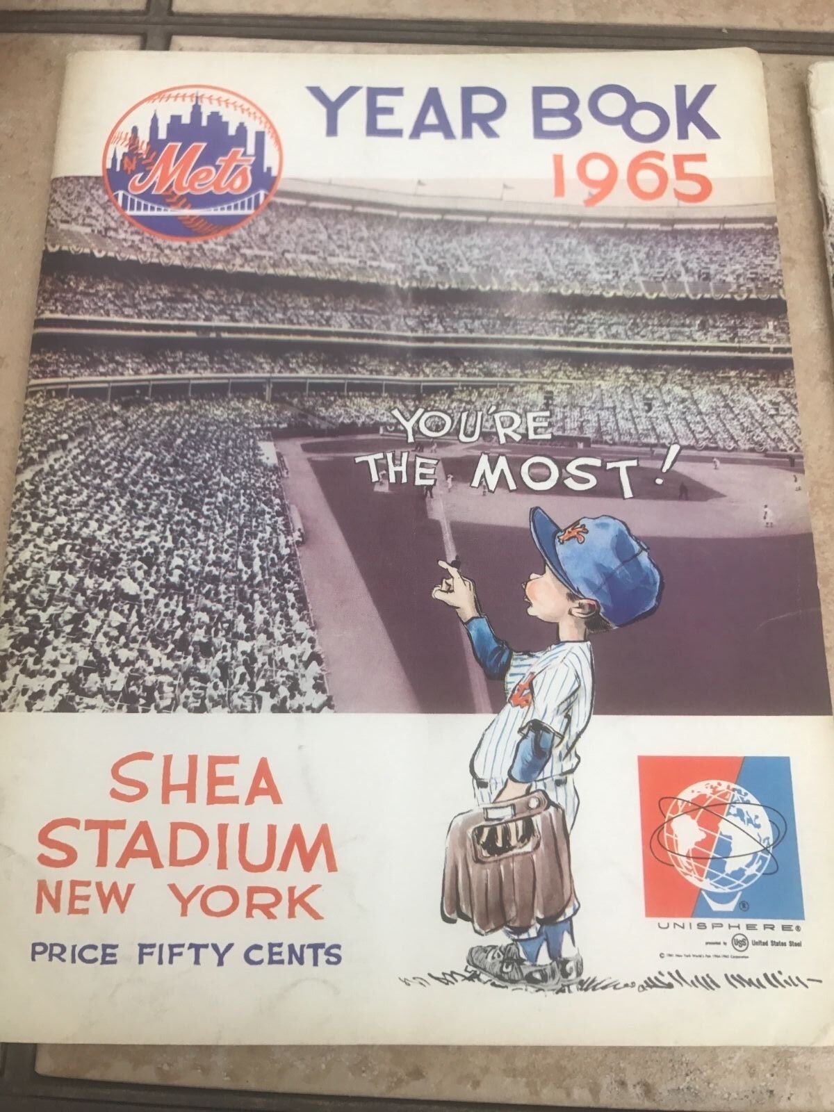 2 1965 New York Mets Yearbooks 1 Early Addition 1 Final So So Condition
