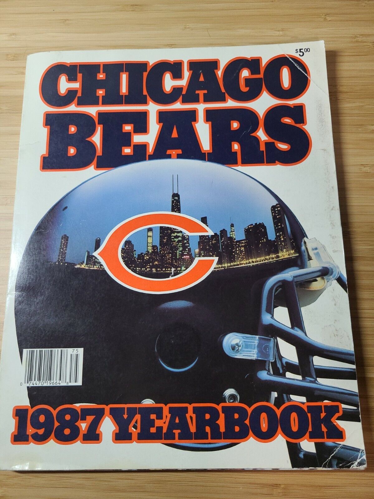 1987 Chicago Bears Yearbook-1986 Nfl Central Nationl Conference Champions