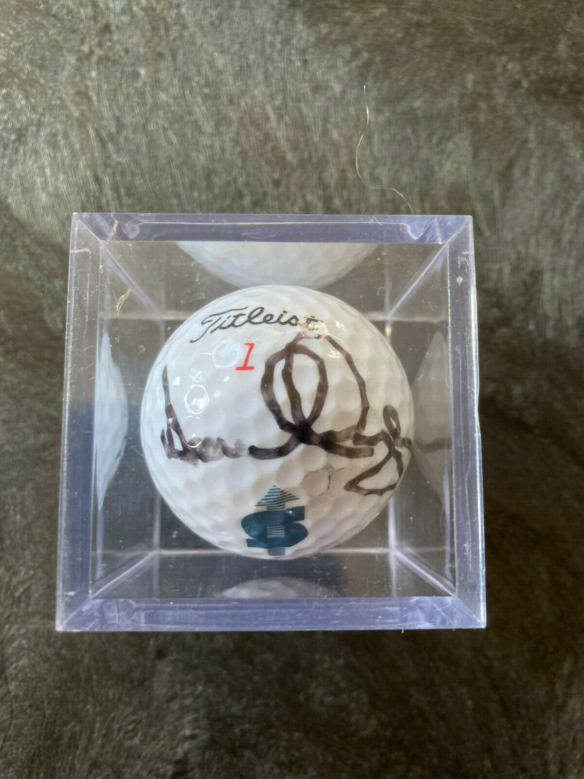 Dana Quigley Autographed / Hand Signed Titleist Golf Ball - In Person- In Cube