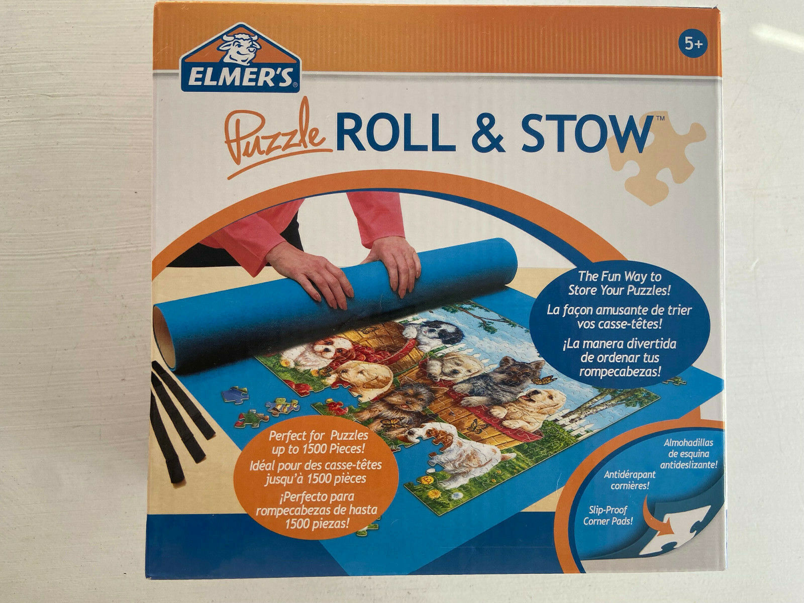 Puzzle Roll & Stow Storage Elmer’s 1500 Puzzle Pieces New Open Box
