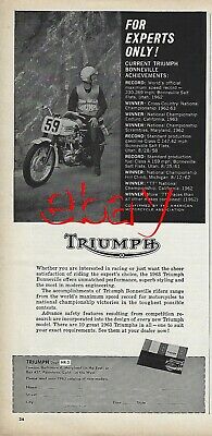 1963 Triumph Tina Scooter Vintage Magazine Article Ad 63