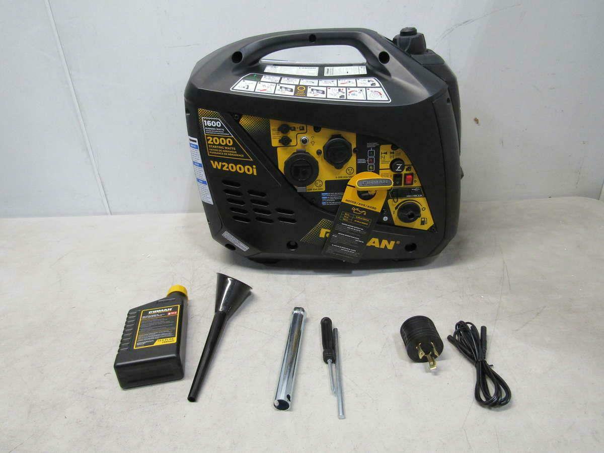 Firman Recoil Start Gas Portable Generator Black W01682