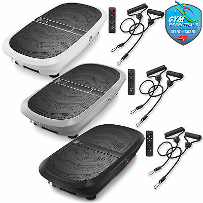 Dual Motor Whole Body 3d Vibration Platform Plate Fitness Machine With Bands