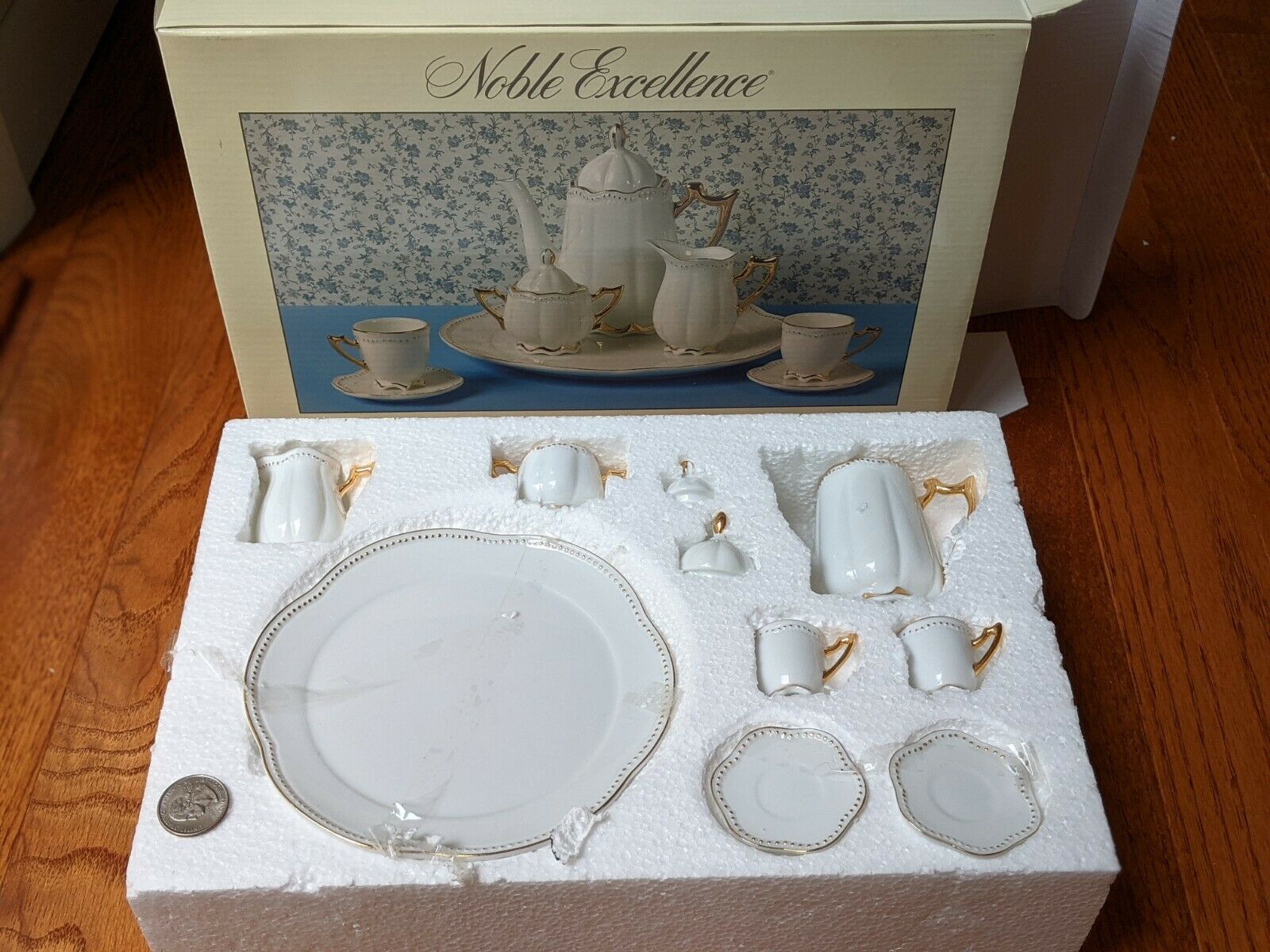 Noble Excellence Porcelain 10-Piece Mini Tea Set NRFB