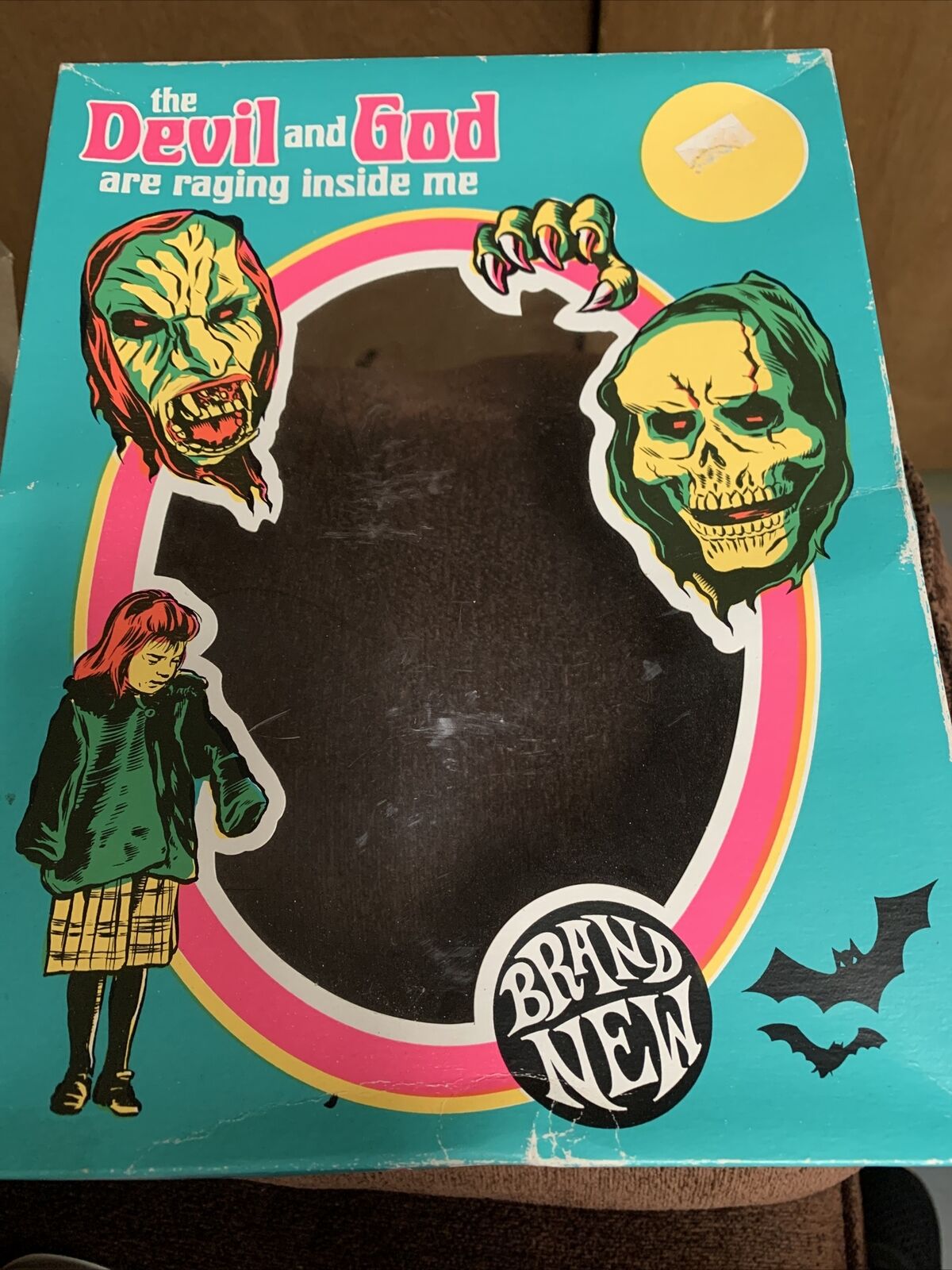 The Devil And God Are Raging Inside Me Rare Halloween Mask Box Only Fsb2