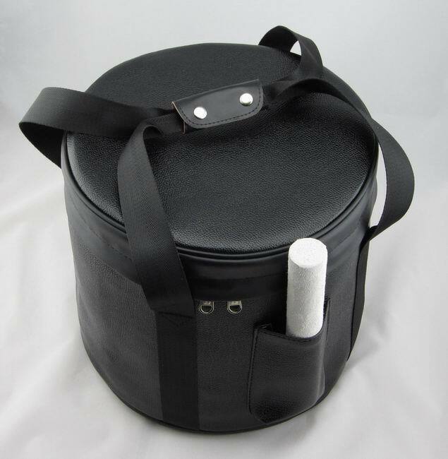 Carrying Case For (9/10 Inch) Frosted Quartz Crystal Singing Bowls Black Color