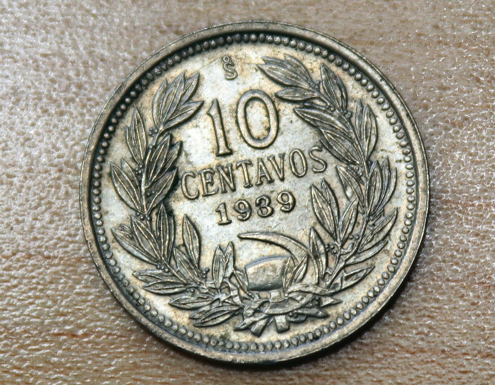 1939 Chile 10 Centavos