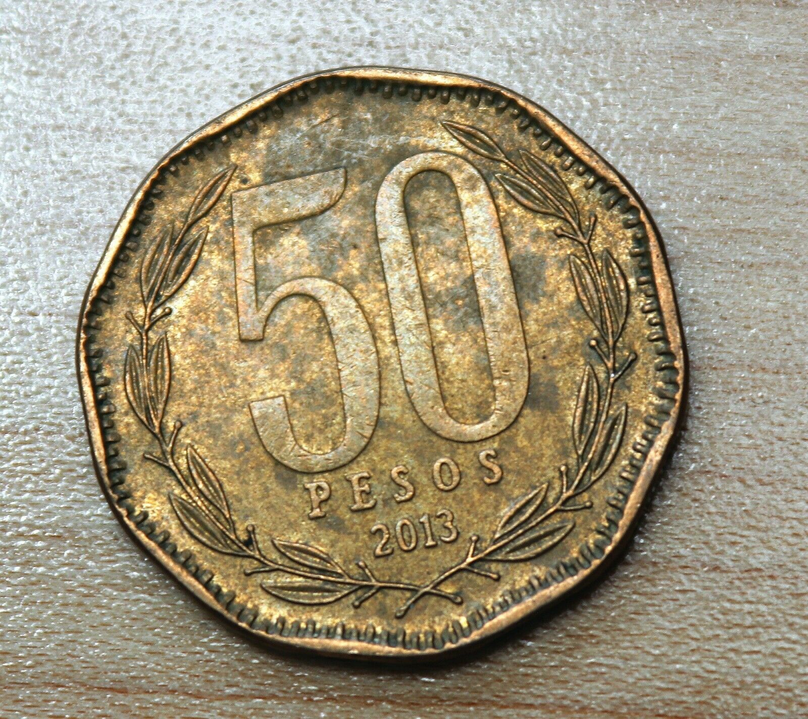 2013 Chile 50 Pesos