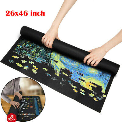 New Felt Storage Mat Jigsaw Puzzle Roll Up Puzzle Storage Up To 1500 Pieces Game