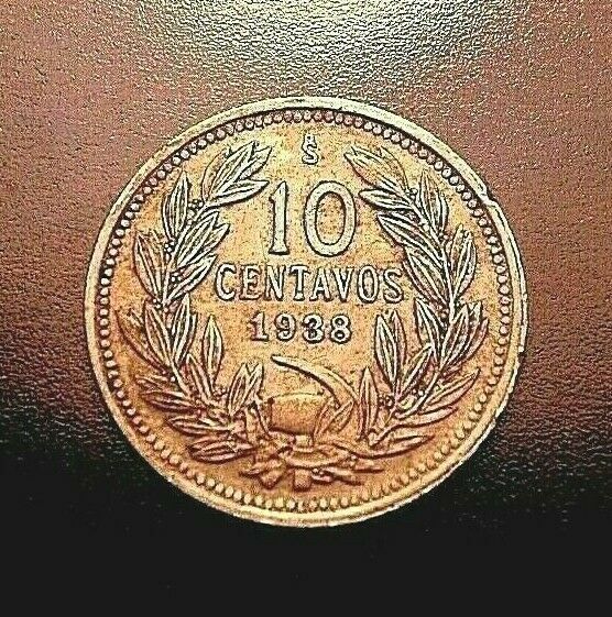 1938 CHILE 10 CENTAVOS