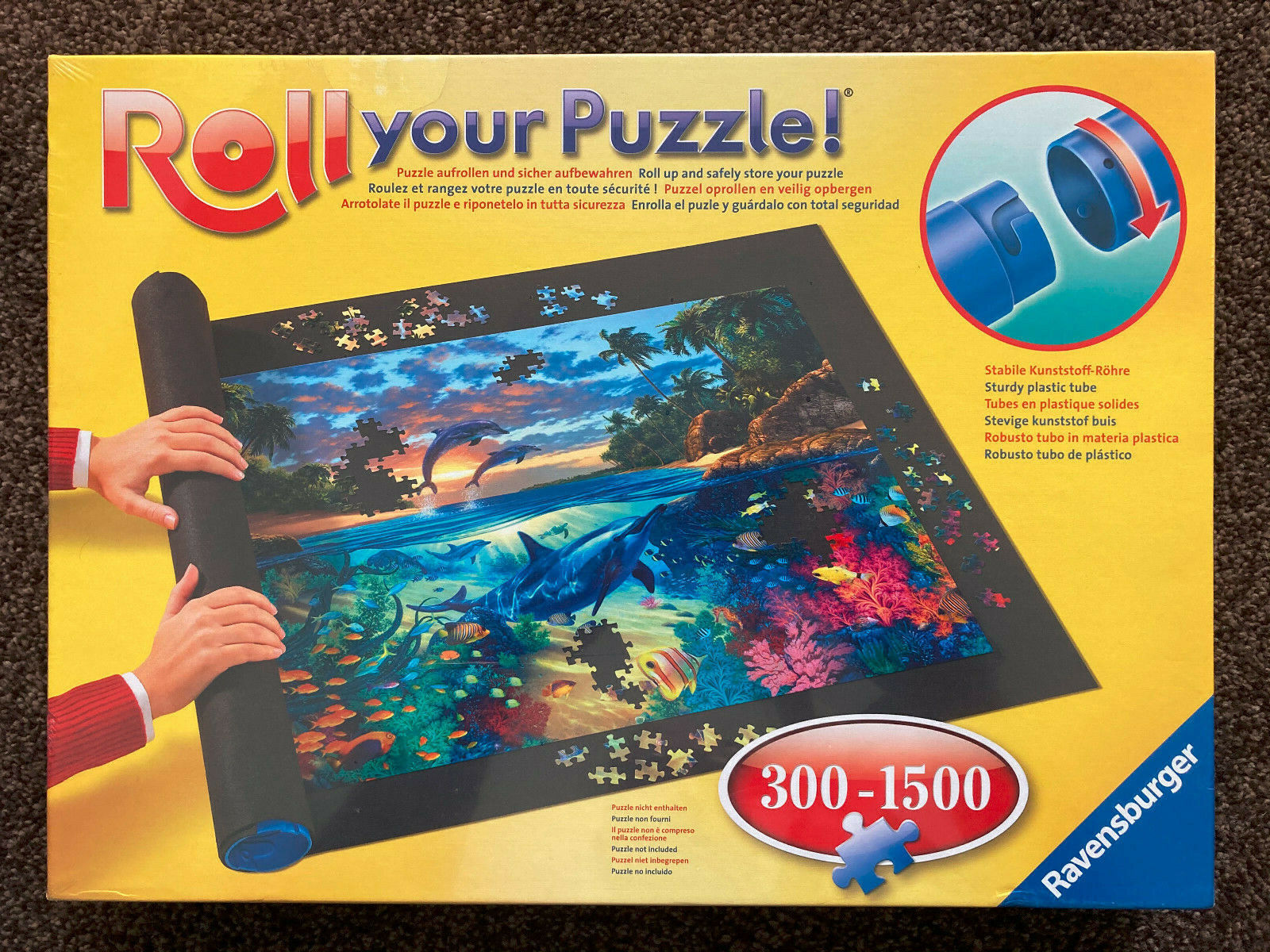New!! Ravensburger Roll Your Puzzle 300-1500 Piece Jigsaw Storage Mat