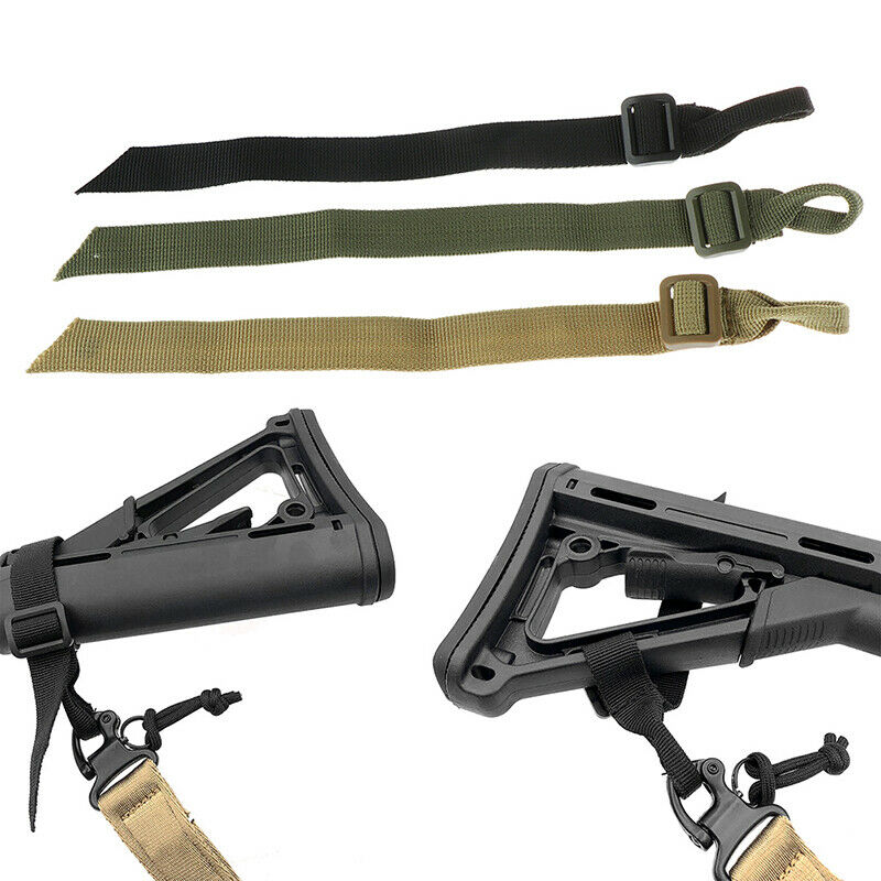 Hunting Sling Mount Strap Loop Adapter Webbing Rifle Attachment Adjustable!