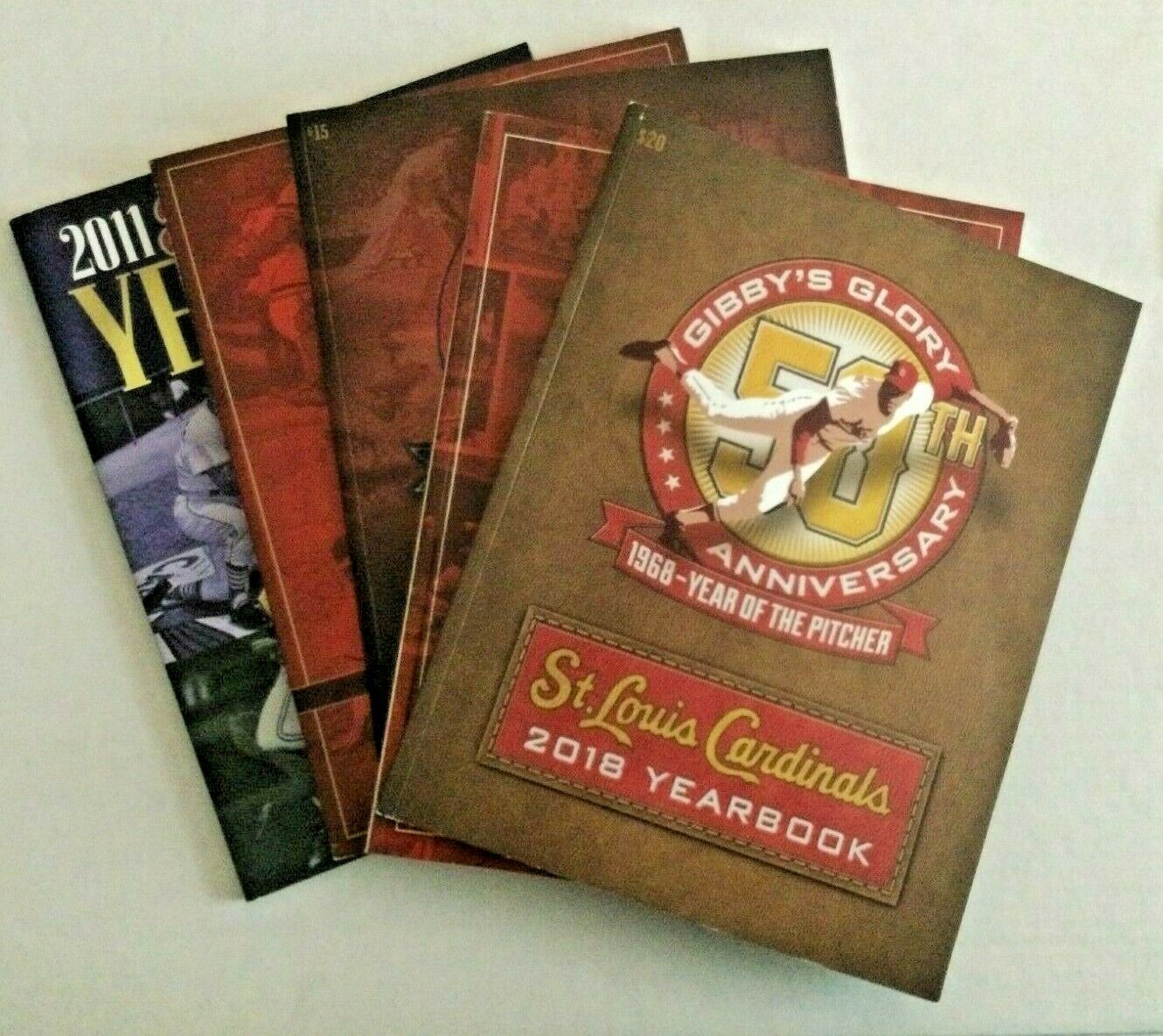 Lot Of (5) St. Louis Cardinals Yearbooks - 2011, 2012, 2013, 2017 And 2018