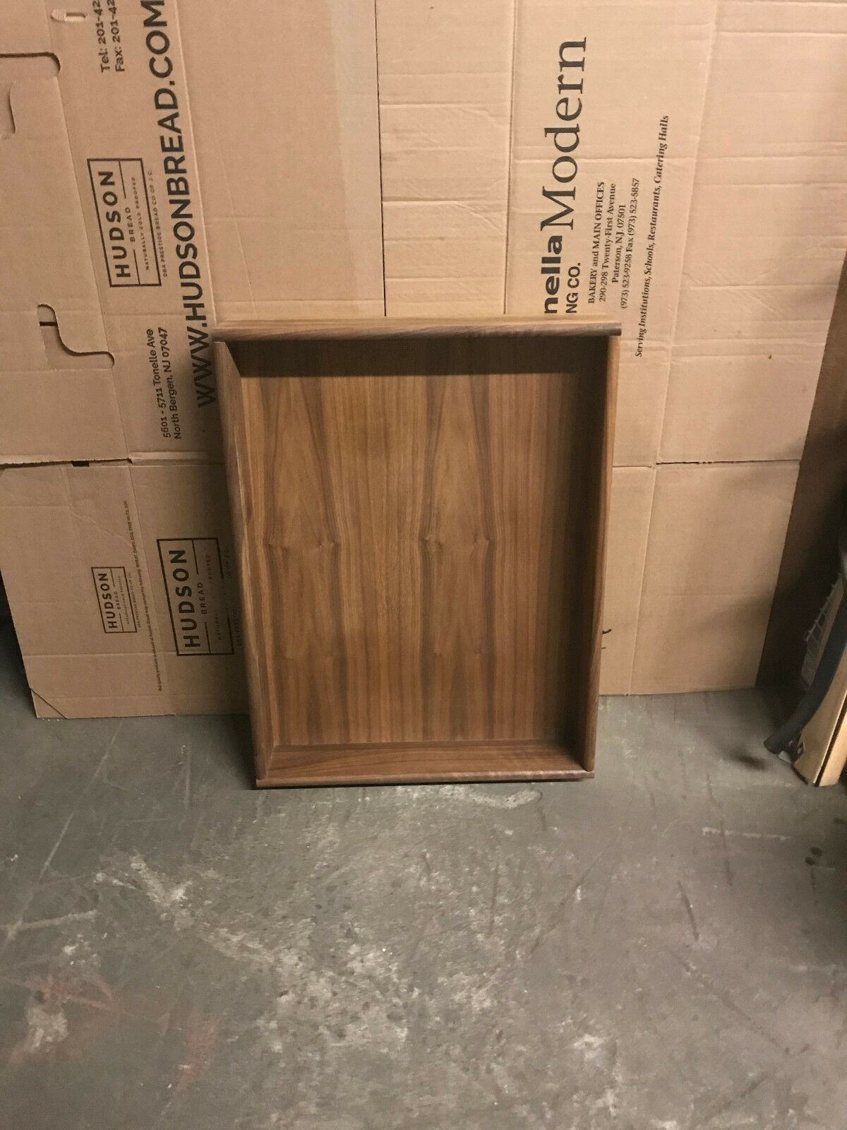 1 Solid Walnut Pull Out Drawer / Cabinet 27" X 20.5" X 4.5" Or 21" X 21" X 9.5"