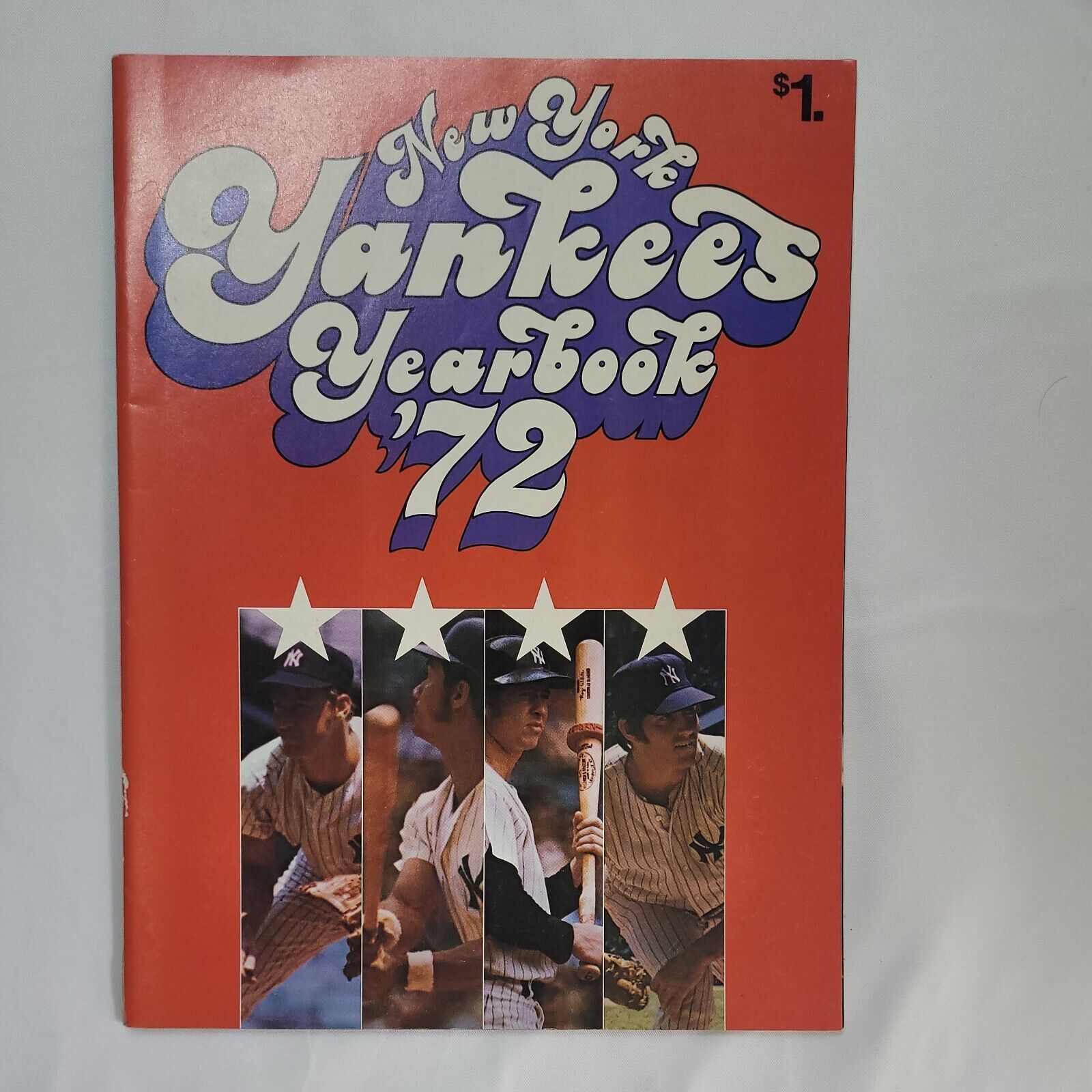 1972 New York Yankees Yearbook 2nd Edition June 12 Roster Date