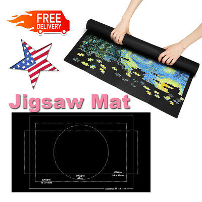 1500 Pieces Jigsaw Puzzle Storage Mat Roll Up Puzzle Felt Storage Pad Up Syf