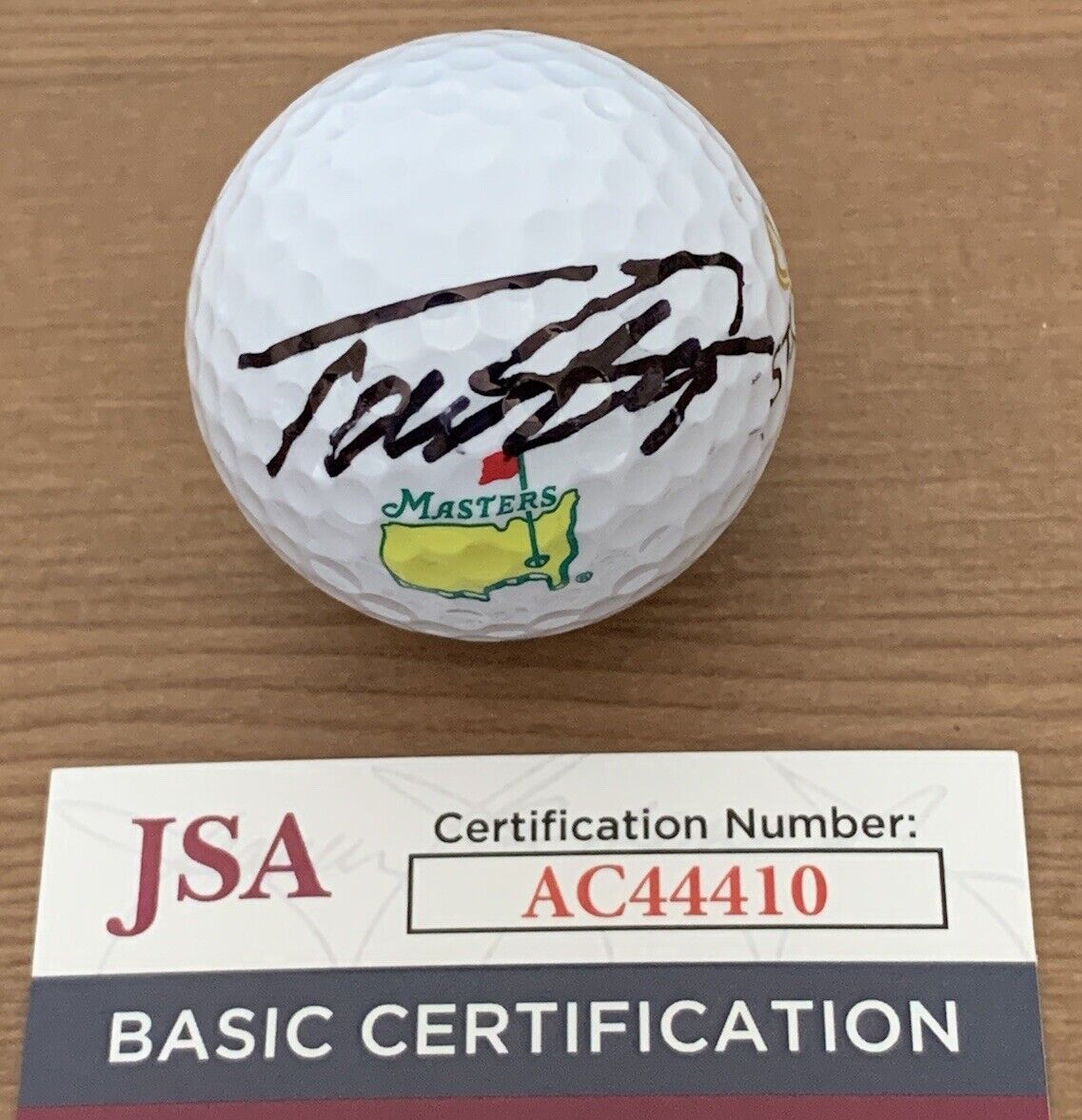 Masters Tommy Fleetwood Signed Autographed Masters Logo Golf Ball Jsa Ac44410