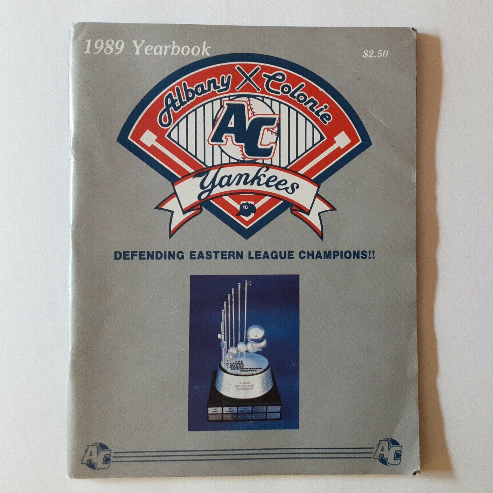 Albany Colonie A-C Yankees 1989 Yearbook Deon Sanders Good Condition Vintage