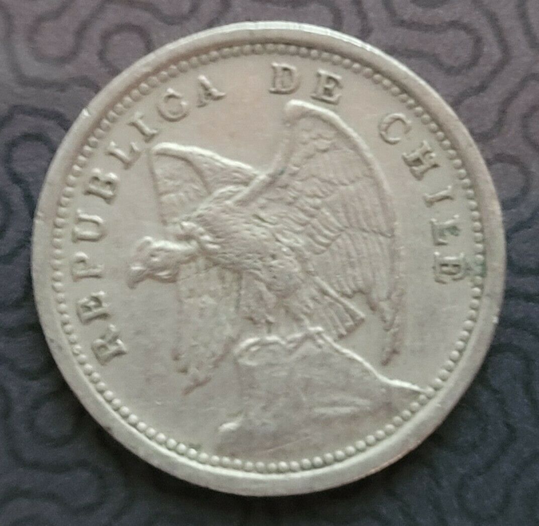 Chile - 1933 10 Centavos Vintage World Coin