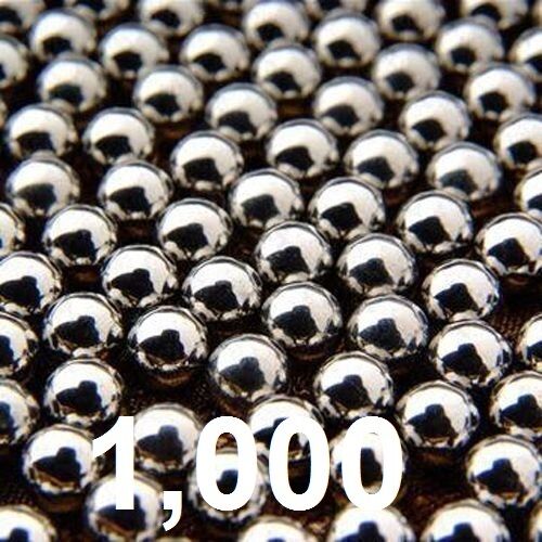 Lot of 1000 8MM Steel Ball For sling shot ammunition Ammo Slingshot 5/16