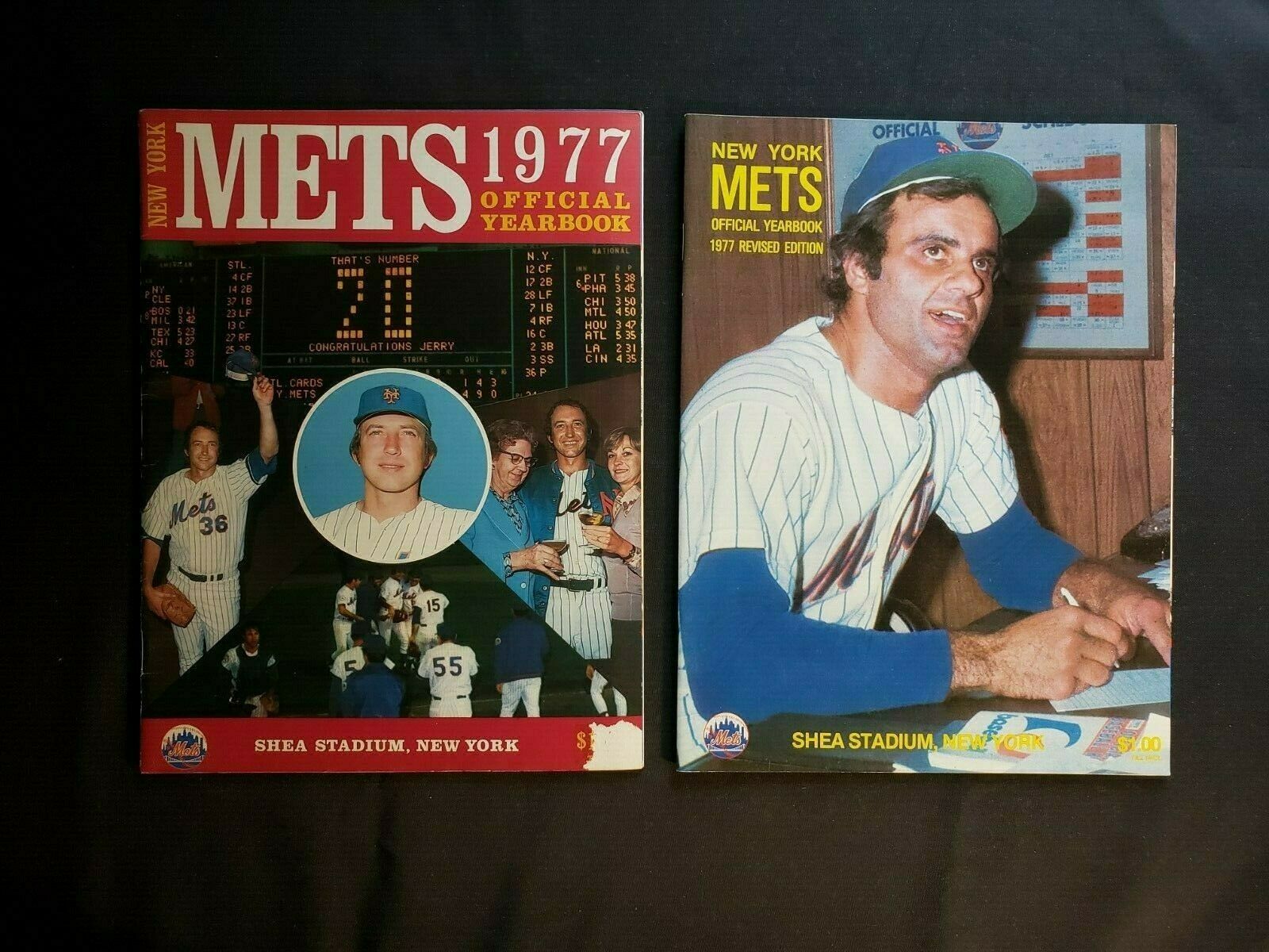 New York Mets 1977 Official Yearbooks - Vintage