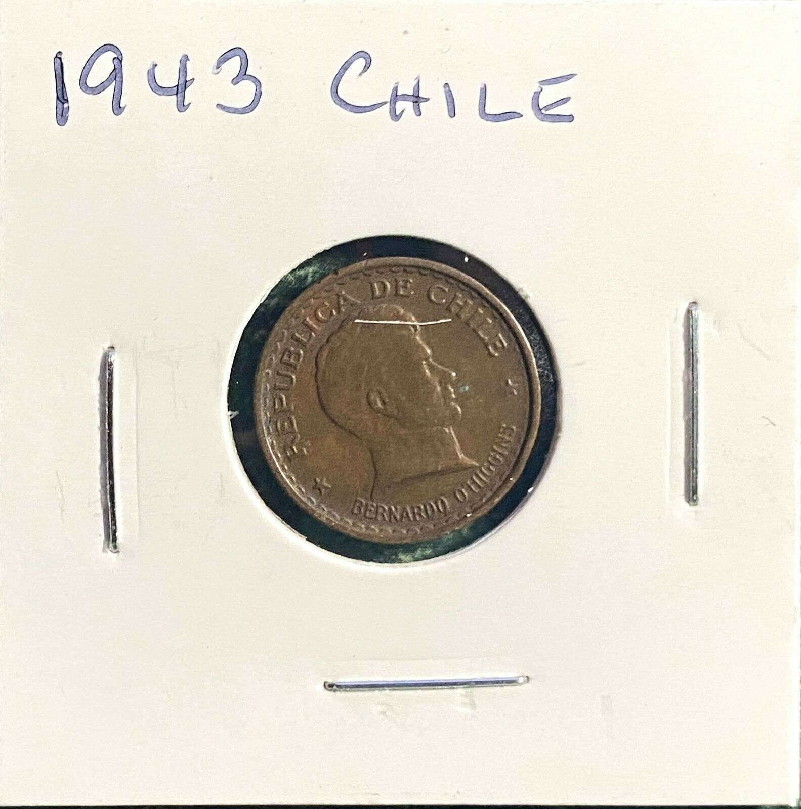 1943 Chile - 20 Centavos ~ Good Condition