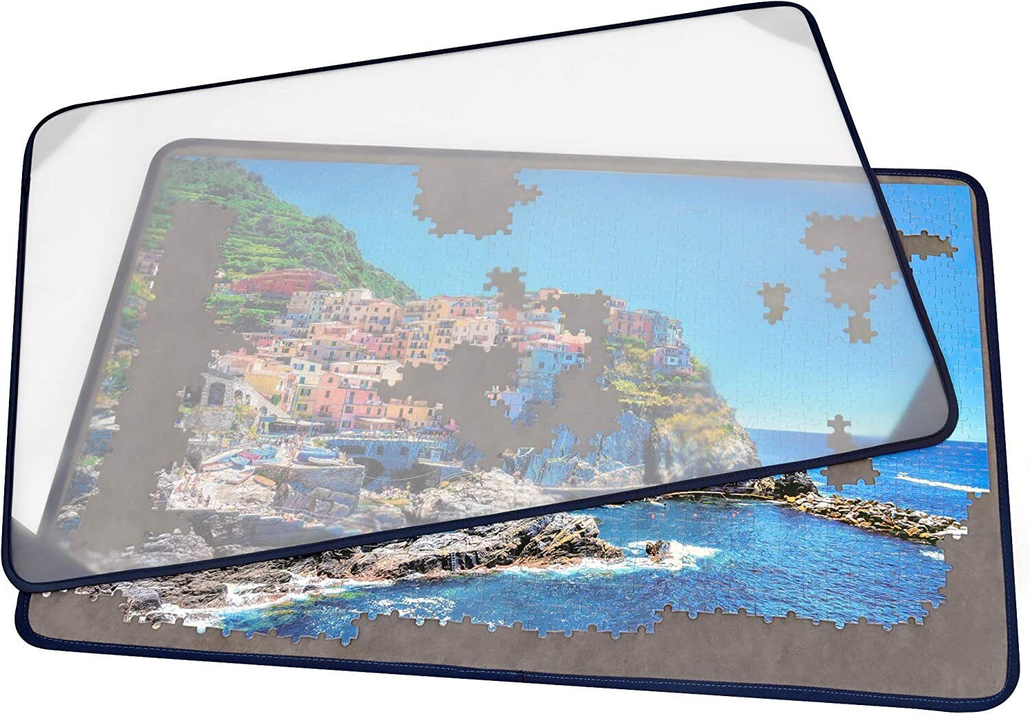 Jigsaw Puzzle Board Portable Puzzle Mat with Puzzle Dustproof Cover US Stock
