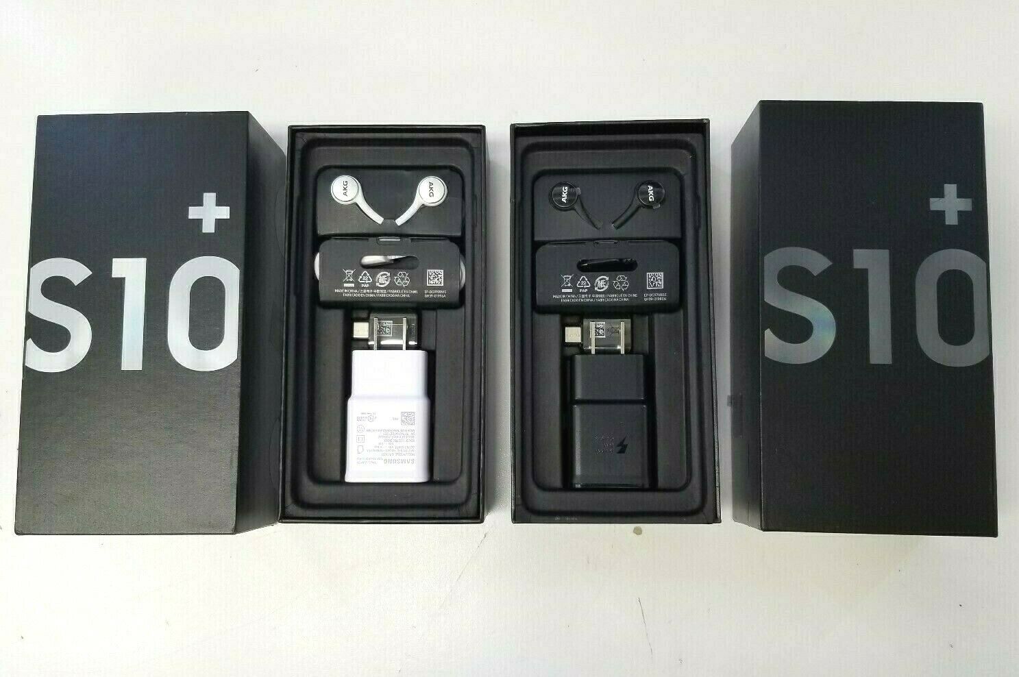 Samsung Galaxy S10 Plus Original Retail Box With All Oem Accessories Included