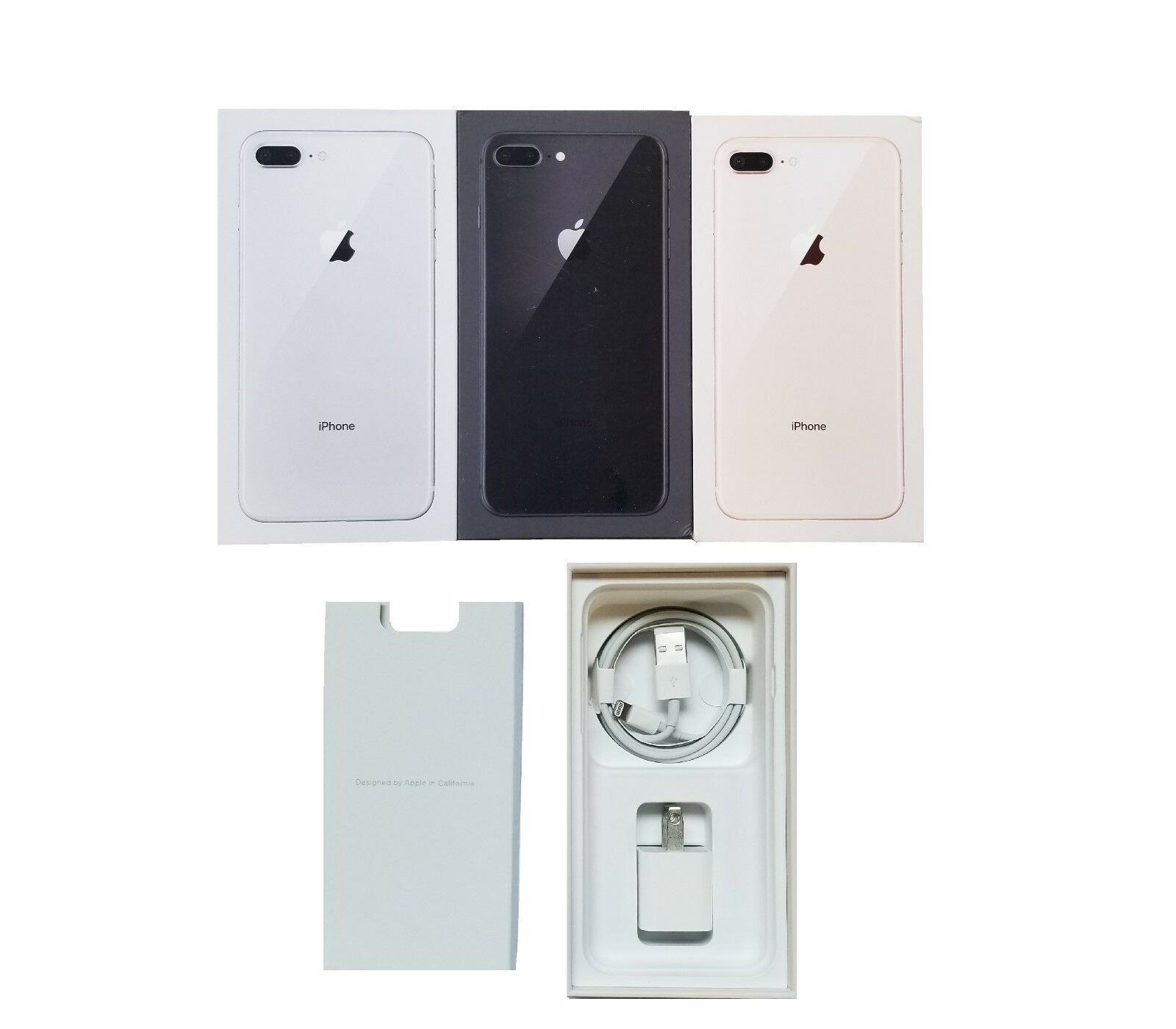 Apple Iphone 8 8+ Retail Box With Oem Accessories Original Iphone 8 Or 8 Plus