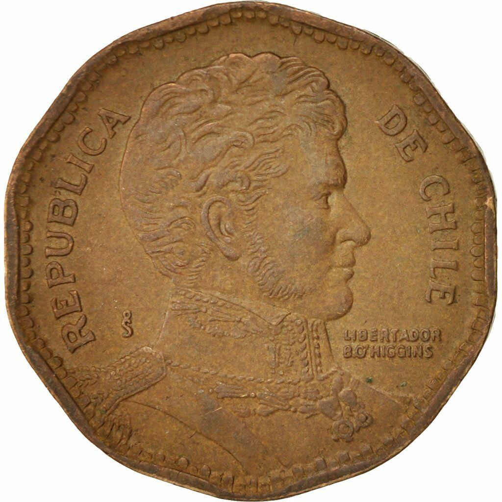 [#413939] Coin, Chile, 50 Pesos, 1981, Ef(40-45), Aluminum-bronze, Km:219.1