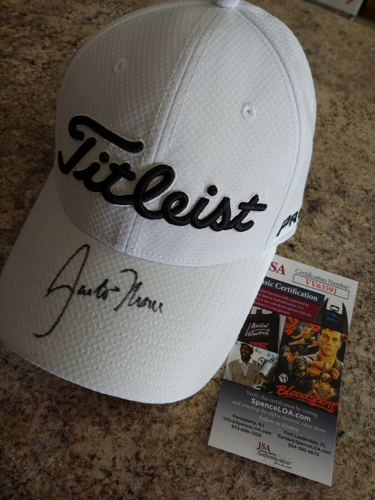 Justin Thomas Signed Brand Nwt Titleist Fj Prov1 White Hat Golf Pga Tour Jsa