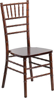 Fruitwood Wood Chiavari Chair with Soft Seat Cushion - Stacking Wedding Chair