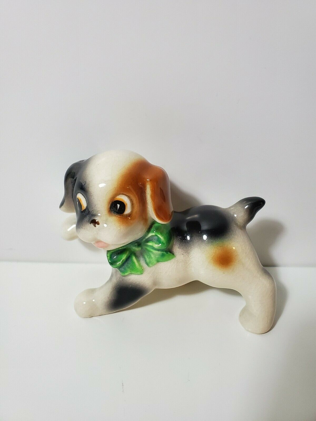 Vintage Ceramic Dog Figurine Made In Japan