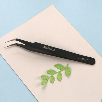 12cm Curved Fine Point Tweezers Tipped Die Cutting Stainless Steel Tool Craft